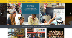 Desktop Screenshot of faithheritageschool.org