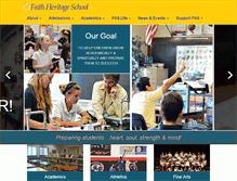 Tablet Screenshot of faithheritageschool.org